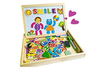 lavagnetta magnetica con forme in legno regali bambini 2 anni