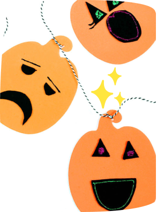 decorazioni di Halloween per bambini decorazioni halloween ghirlanda zucche in cartone
