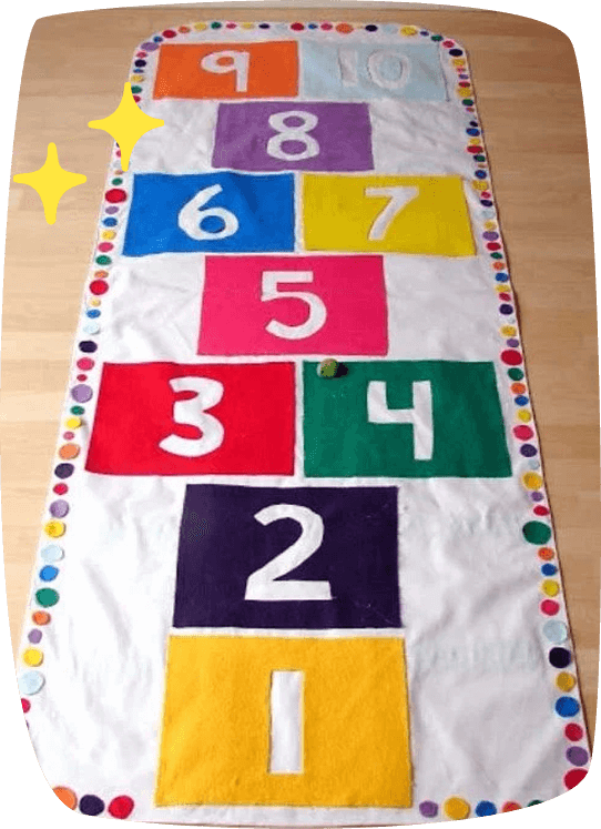 regali di natale tappeto per giocare a campana fai da te