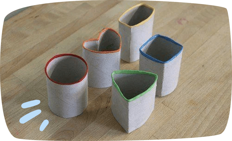 timbri con rotoli carta igienica